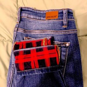 Judy Blue Buffalo Plaid Jeans